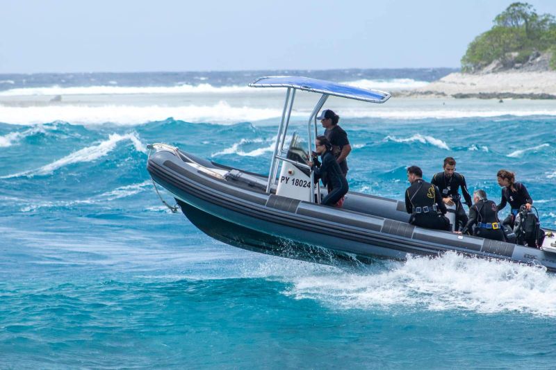 The boat in the pass